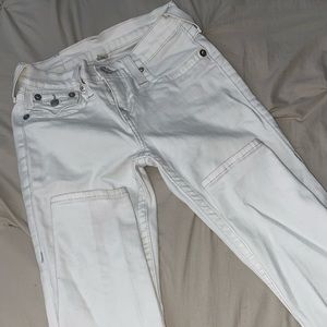 True religion white jeans